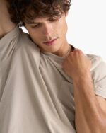 Heavyweight Jersey Crew Neck Tee - French Oak - Image 3