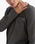 Heavyweight Jersey Long Sleeve Crew - Coal - Image 3