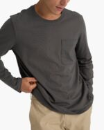 Heavyweight Jersey Long Sleeve Crew - Coal - Image 4