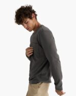 Heavyweight Jersey Long Sleeve Crew - Coal