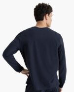 Heavyweight Jersey Long Sleeve Crew -Midnight - Image 5