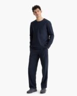 Heavyweight Jersey Long Sleeve Crew -Midnight - Image 3