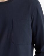 Heavyweight Jersey Long Sleeve Crew -Midnight - Image 4