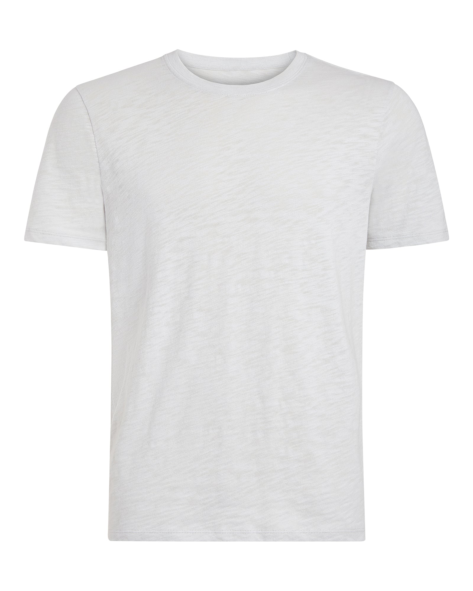 Slub Jersey Crew Neck Tee - Silver - Image 5