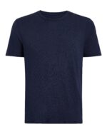 Pique with Sun Bleach Short Sleeve Crew Neck - Dark Navy - Image 5
