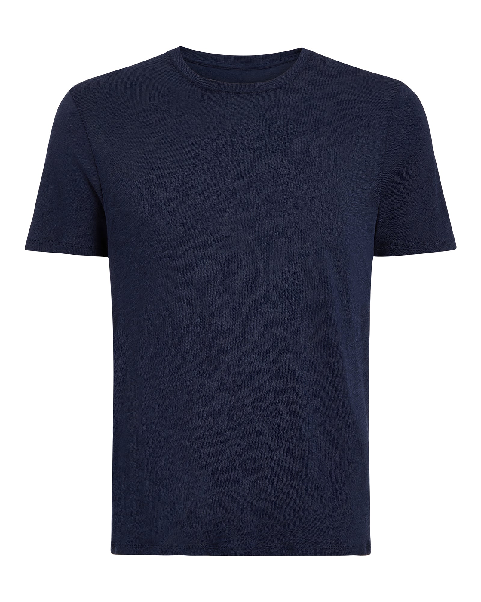 Pique with Sun Bleach Short Sleeve Crew Neck - Dark Navy - Image 5