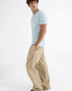 Slub Jersey Short Sleeve Crew Neck Tee - Ocean Blue - Image 2