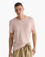 Slub Jersey Crew Neck Tee - Faded Rose