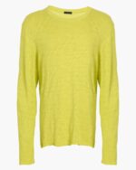 Slub Jersey Long Sleeve Destroyed Wash Tee - Citrus Leaf - Image 6